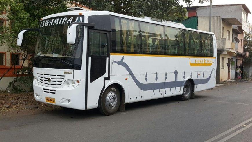 Best 31 Seater bus travel with chauhan tour cabs