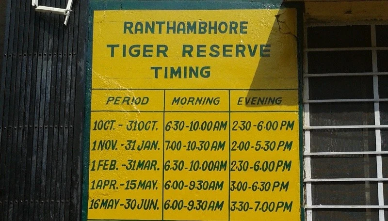 Ranthambore-safari-timings